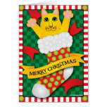 Cat in Christmas Stocking cards