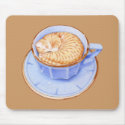 Cat in Coffee Mousepad