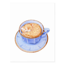 Cat in Coffee postcards