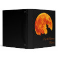 Cat in full orange moon Avery Binder binder