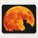 Cat in full orange Moon mousepads by halloweenshop Cat in full orange Moon mousepads
