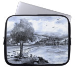 Cat in Landscape Sleeve Laptop Computer Sleeve