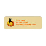 Cat in Pumpkin Vintage Halloween Labels
