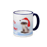 Cat in Santa Hat Mug