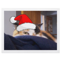 Cat in Santa's Hat flyers by Incatneato Cat in Santa's Hat flyers