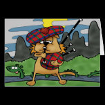 Cat in Scotland Card