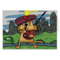 Cat in Scotland cards by arkhamdesignstudios Cat in Scotland cards