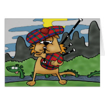 Cat in Scotland cards by arkhamdesignstudios Cat in Scotland cards