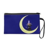 Cat in the Moon Wristlet Clutch