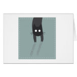 Cat in the pocket greeting cards