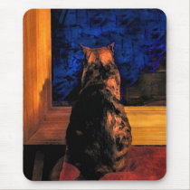 Cat in the Window mousepads