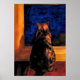 Cat in the Window Posters