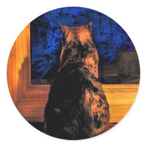 Cat in the Window Sticker