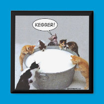 Cat Kegger Magnet magnets