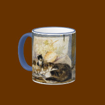 Cat & Kittens Coffee Mug mugs