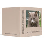 Cat 'Kyra' portrait 3 Ring Binders