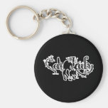 Cat Lady Black & White Key Chains