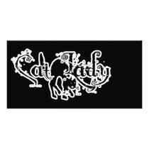 Cat Lady Black & White photo cards