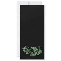 Cat Lady Green rack cards