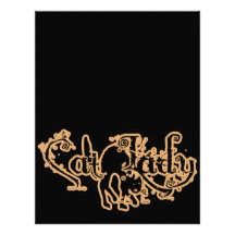 Cat Lady Orange Custom Letterhead