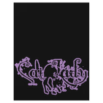 Cat Lady Purple flyers