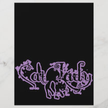 Cat Lady Purple Personalized Flyer