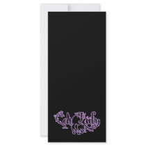 Cat Lady Purple rack cards