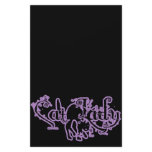 Cat Lady Purple Personalized Stationery
