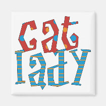 Cat Lady magnets