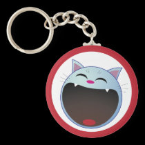 cat laughing keychains