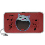 cat laughing laptop speakers