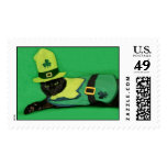 Cat Leprechaun St. Patrick's Day Stamp