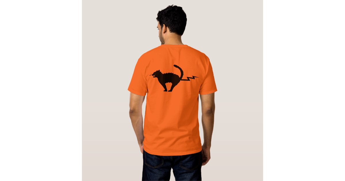 cat with lightning shirt