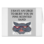 cat litter joke greeting card