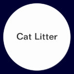 Cat Litter Stickers stickers
