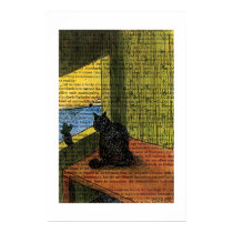 Cat Looking out of Window posters