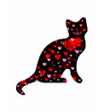 Cat love I heart my cat gift ideas for kitty fans t-shirts by Funkart Cat love I heart my cat gift ideas for kitty fans t-shirts