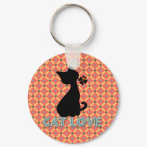 Cat Love Keychain