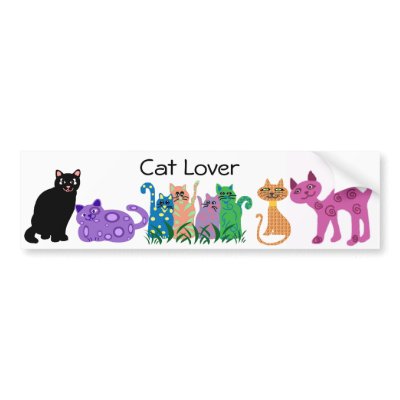 Cat Lover bumper stickers