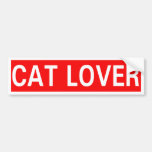 Cat Lover bumper stickers