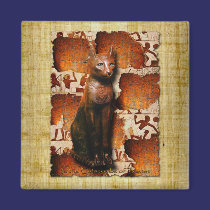 "CAT LOVER" Egyptian Bastet Cat Magnet magnets