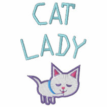 Cat Lover Embroidered embroidered shirts