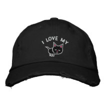 Cat Lover Embroidered Hat embroidered hats