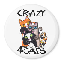 Cat Lover Fridge Magnet