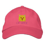 CAT LOVER Girls Cap Embroidered Baseball Caps