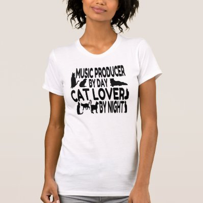 Cat Lover Music Producer T Shirt