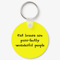 Cat lovers are purr-fectly wonderful people keychains by Batelelyon Cat lovers are purr-fectly wonderful people keychains