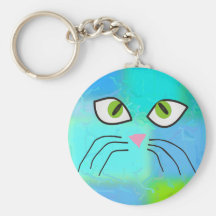 Cat Lovers Art "Cat Lady" Key Chain