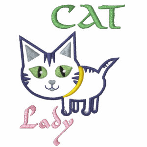 Cat Lover's Embroidered embroideredshirt