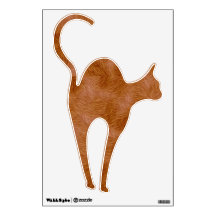 Cat Lovers Ginger Cat Wall Decal